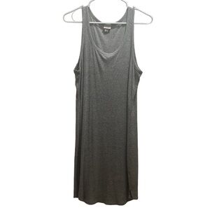 Grey Ribbed Tank Dress